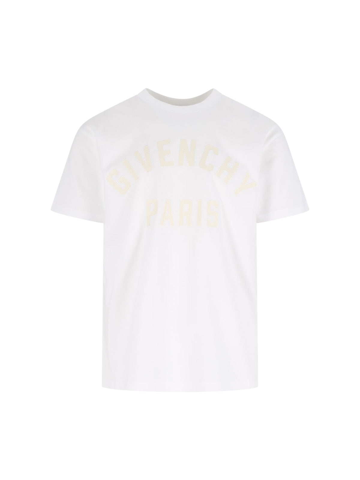 T-shirt in Cotton with Paris Embroidery
