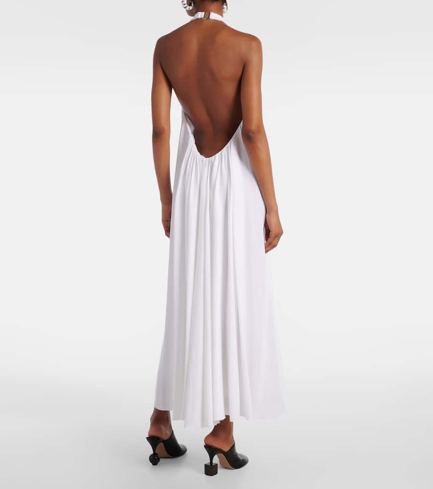 Norma draped maxi dress