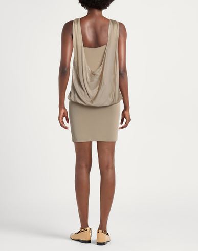 Woman Mini dress Beige Size 8 Rayon