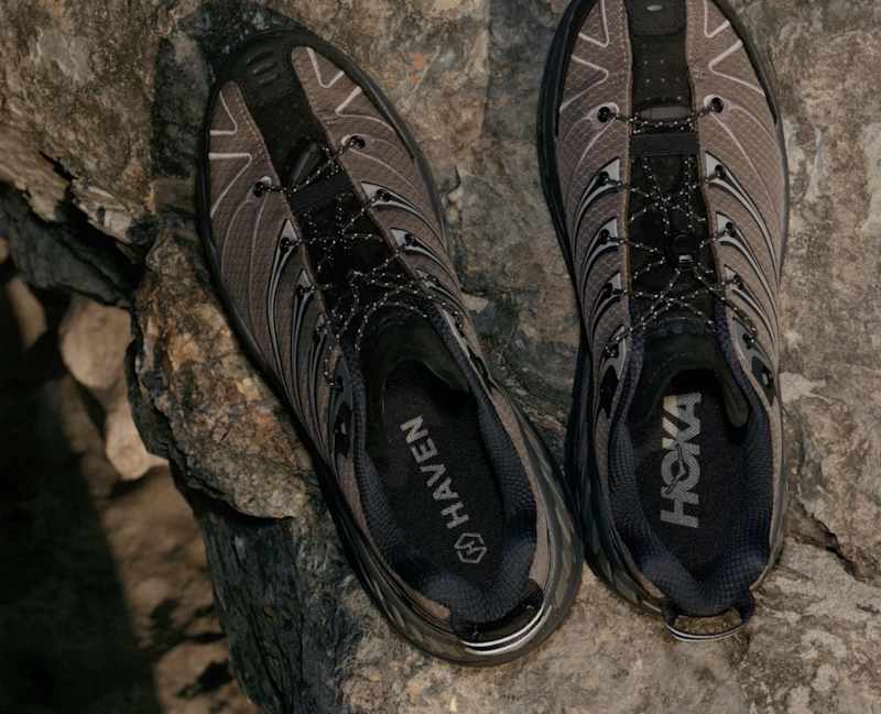 HOKA Stinson Evo GTX HAVEN Shoes in Jet Black/Tarmac