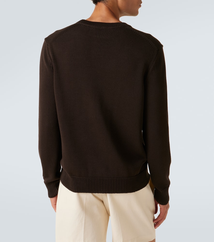 Cotton and silk sweater