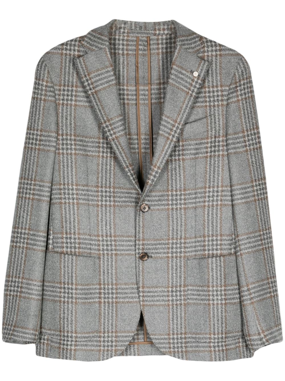 Tartan blazer - Grey