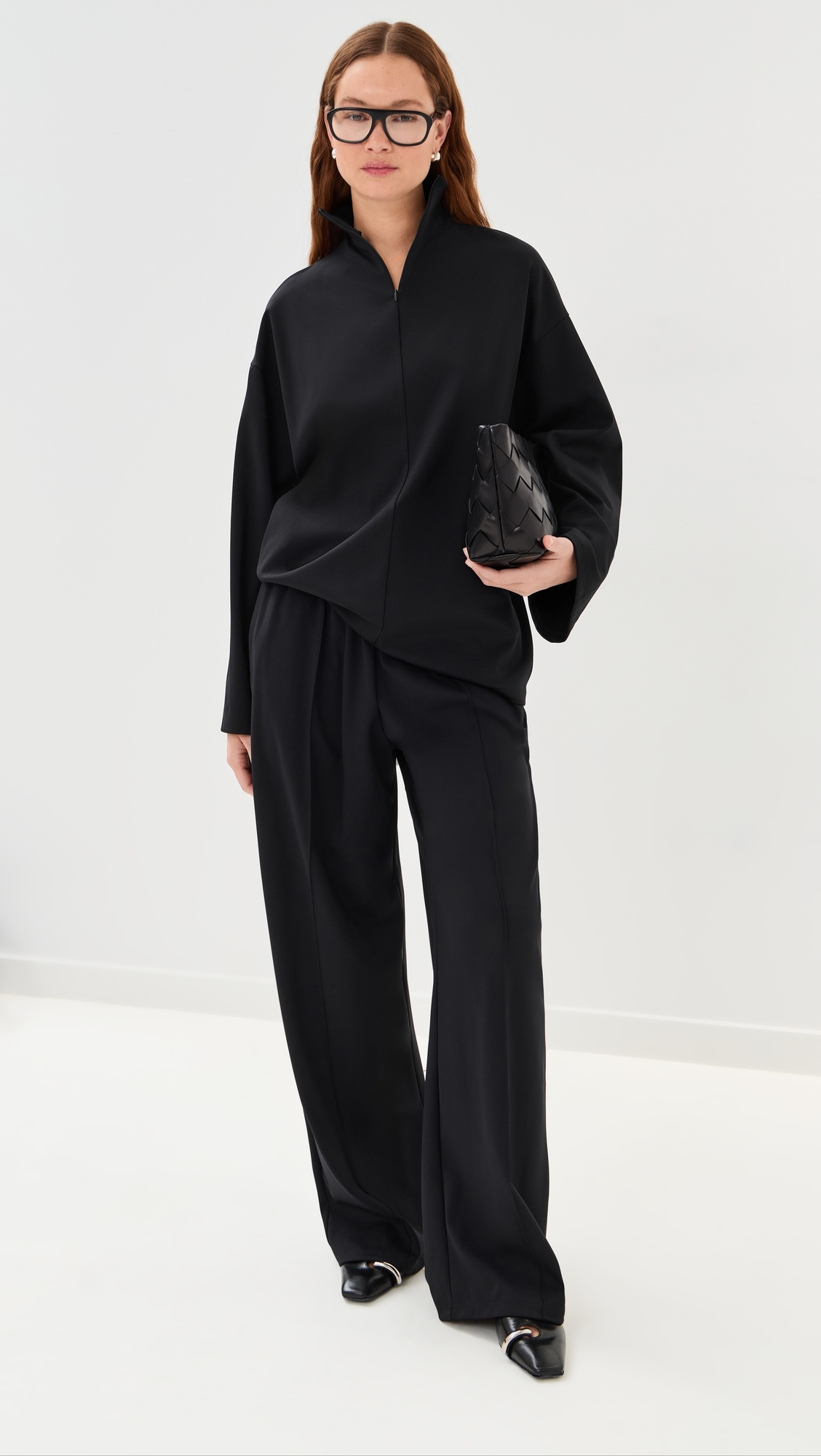 WARDROBE. NYC Opaque Lounge Pants Black