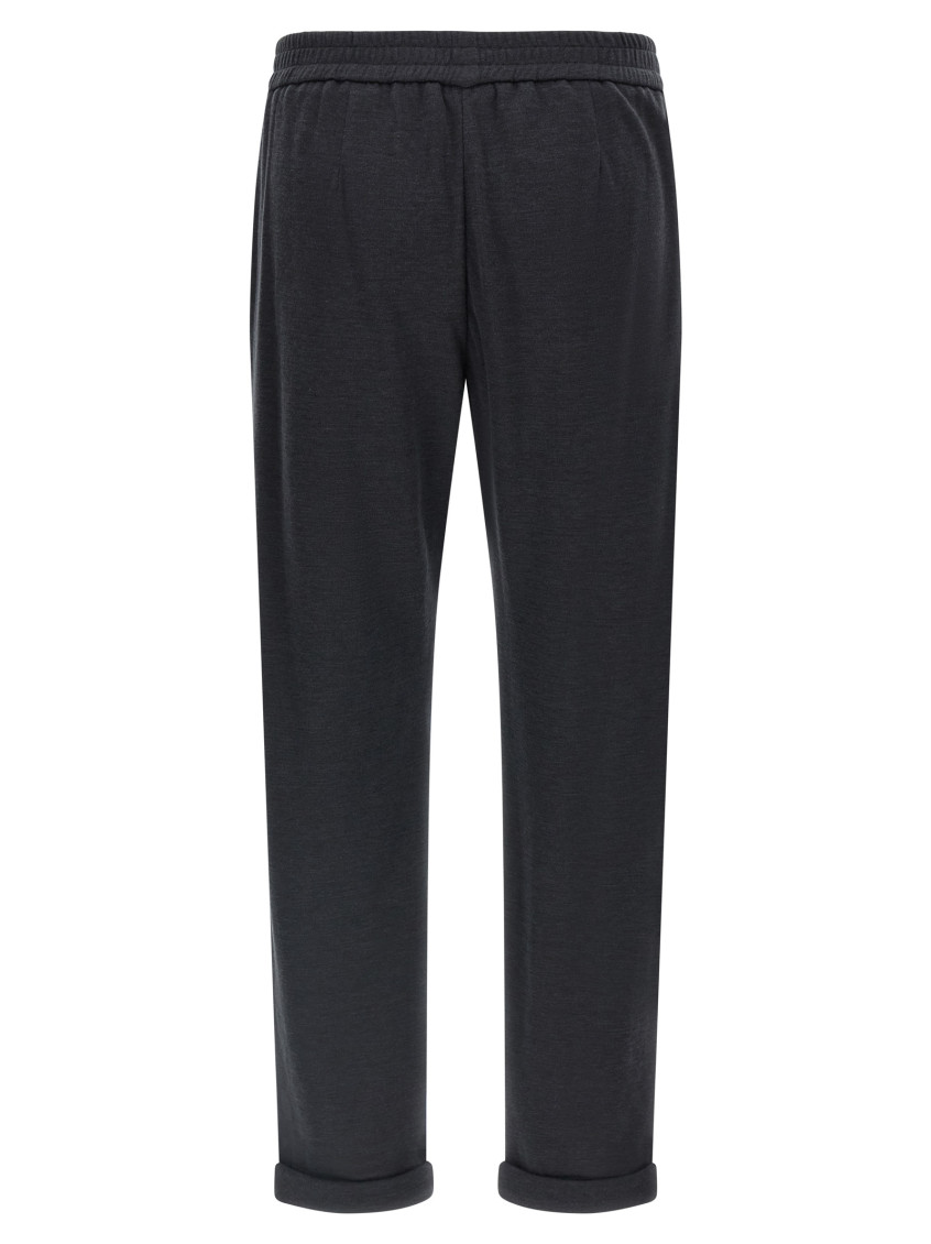 Cotton And Silk Blend Trousers