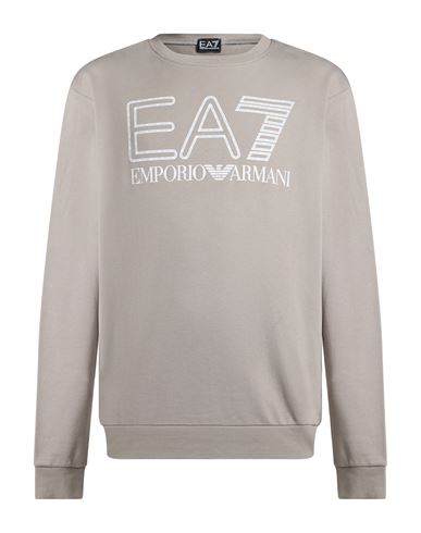 Man Sweatshirt Taupe Size M Cotton, Elastane