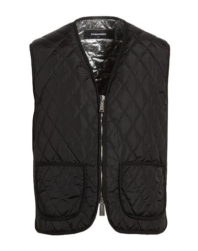 Man Vest Black Size 42 Polyamide