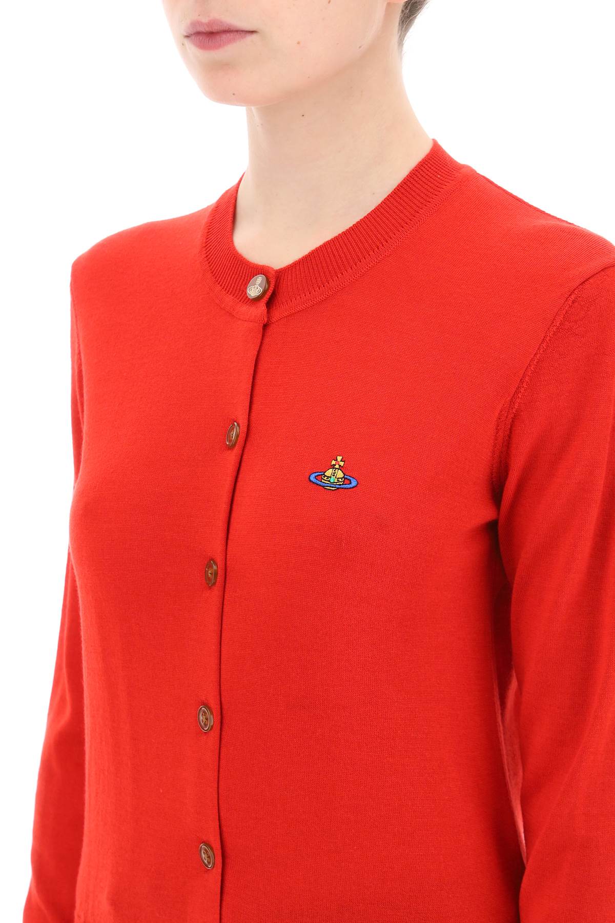 Bea Cardigan With Embroidered Logo