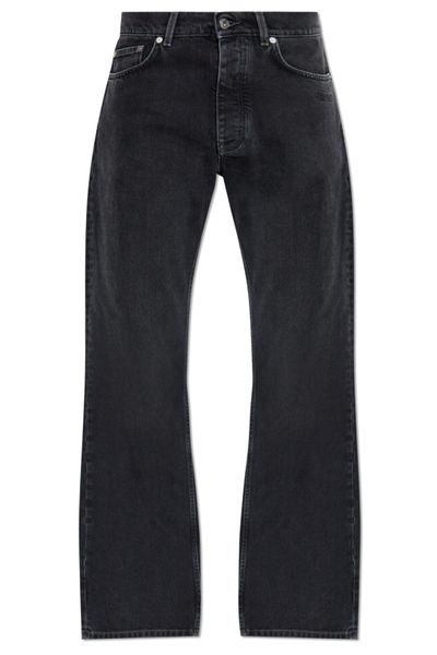 Off-White Logo Embroidered Straight Leg Jeans