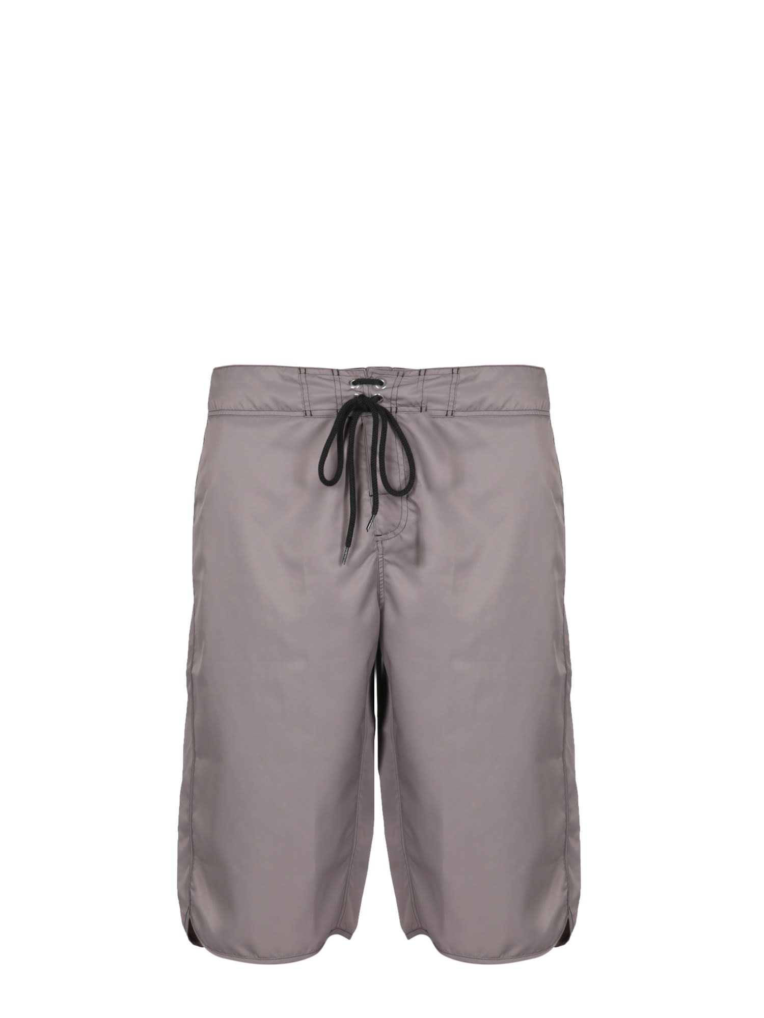 Drawstring knee-length swim shorts