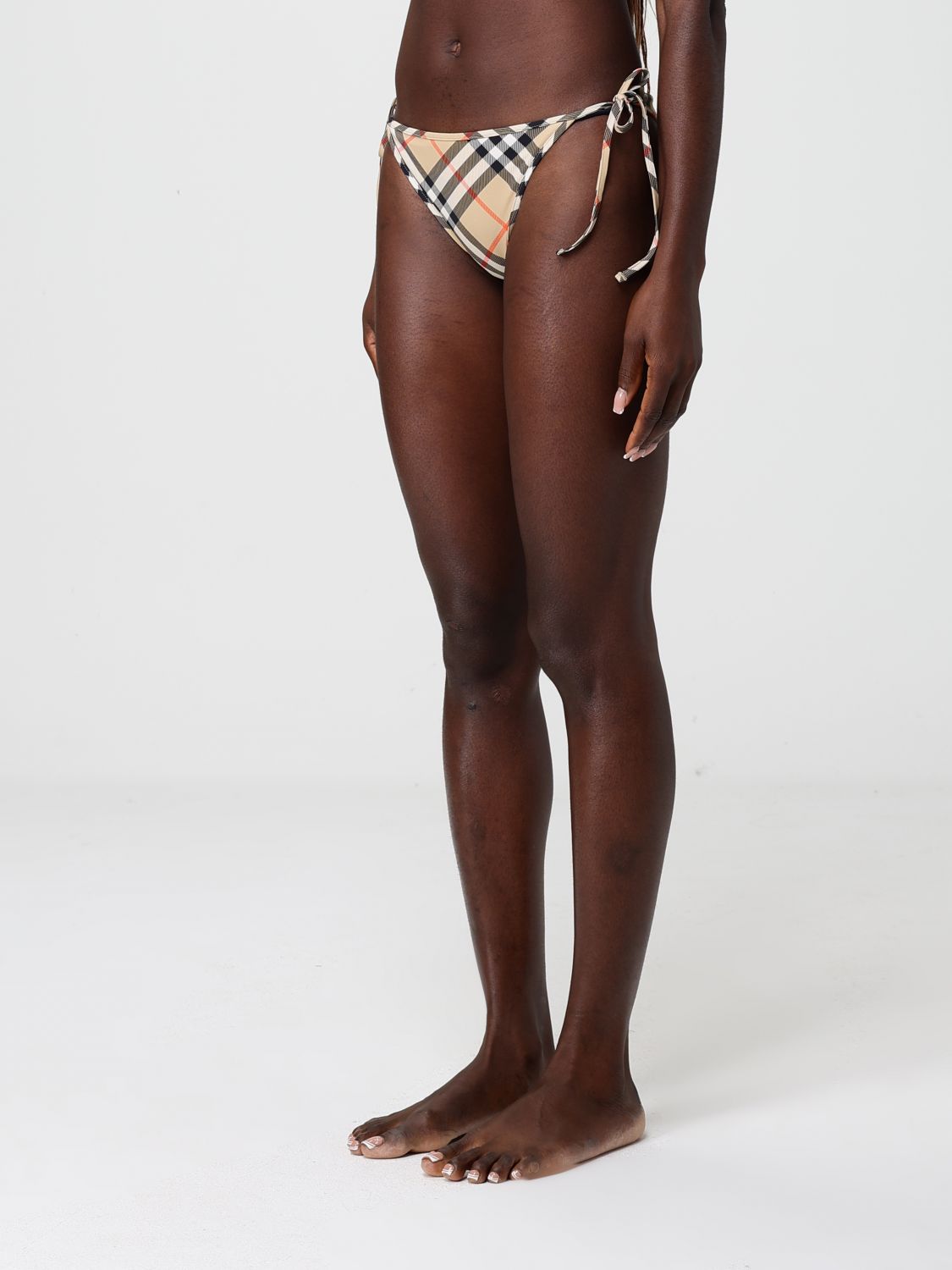 Beige Check Bikini