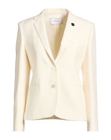 Woman Blazer Ivory Size 4 Virgin Wool, Polyester, Acrylic, Polyamide, Viscose