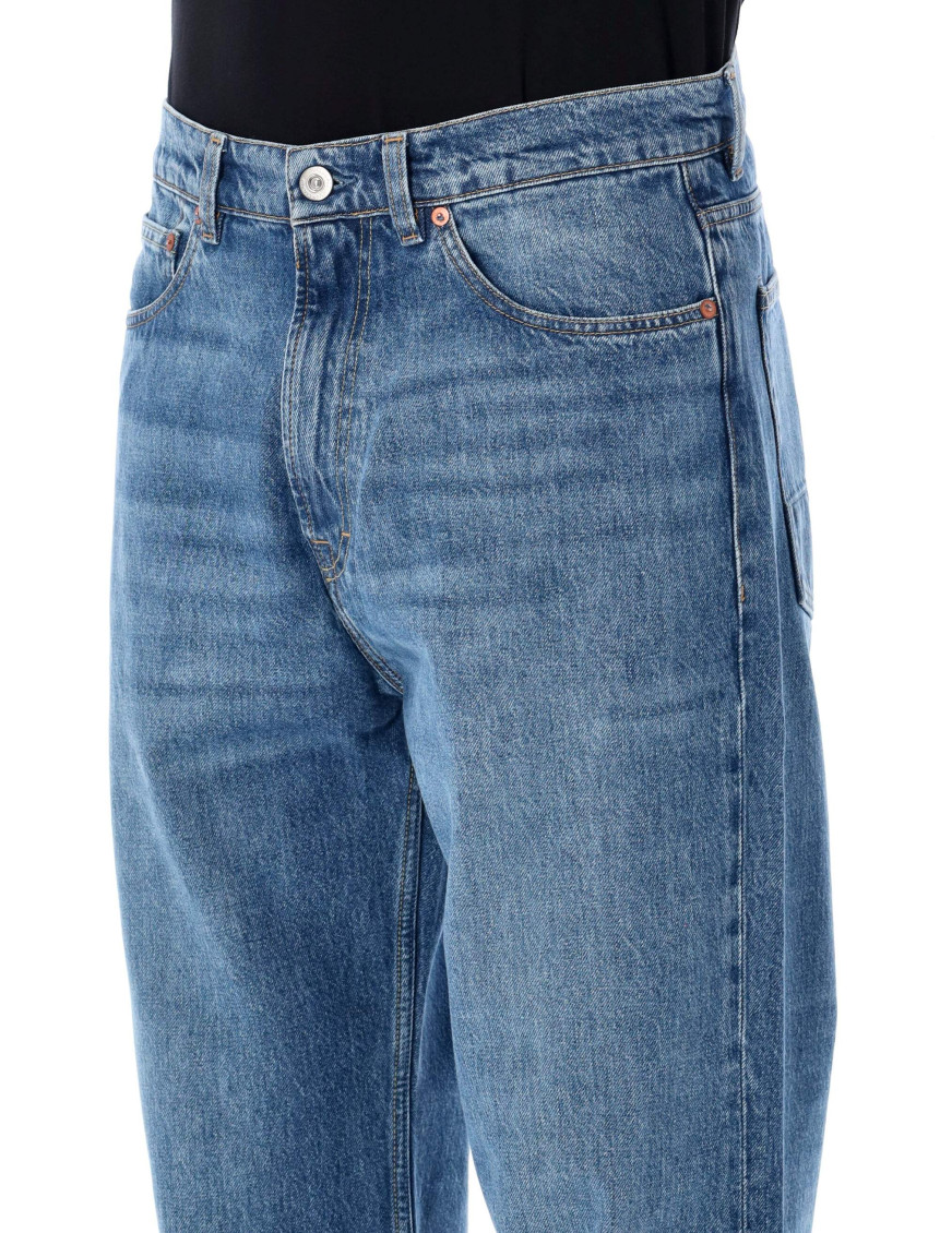 Our Legacy - wide leg relaxed trousers in deni
