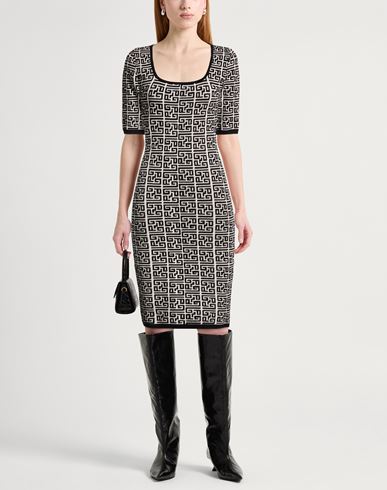 Woman Midi dress Black Size 1 Polyamide, Viscose, Polyester