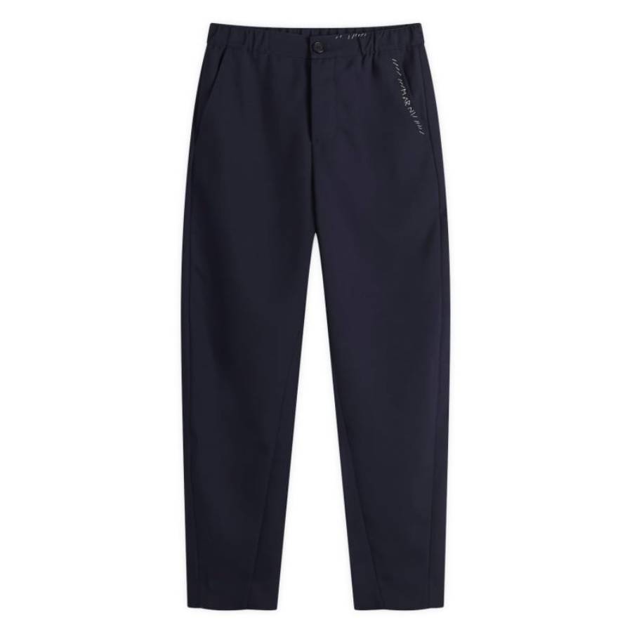 Straight-Leg Tropical Wool Trousers