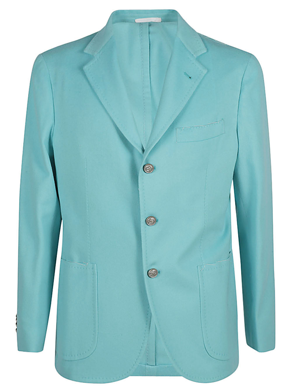 Wool Blazer — Turquoise