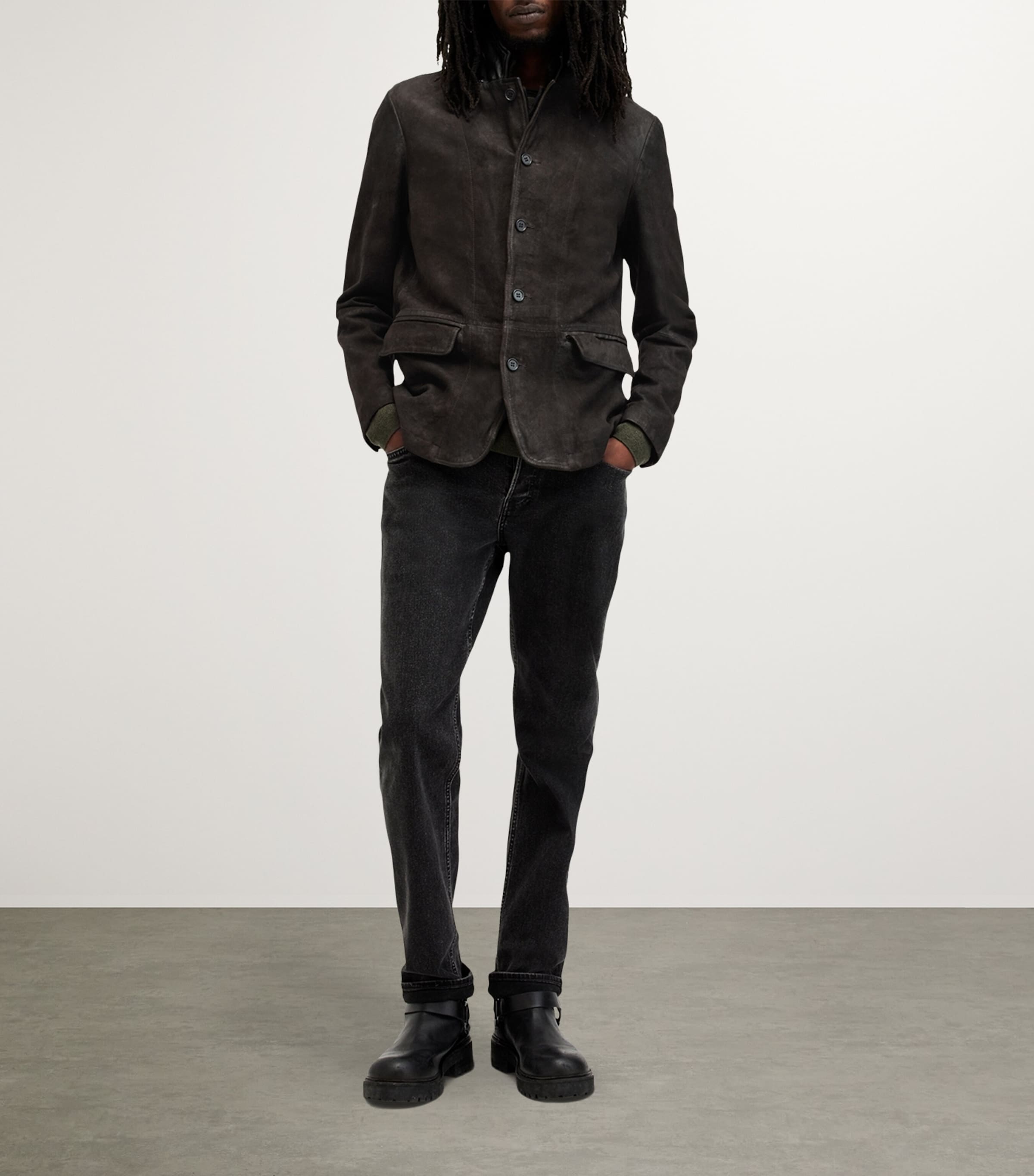 Leather Survey Blazer