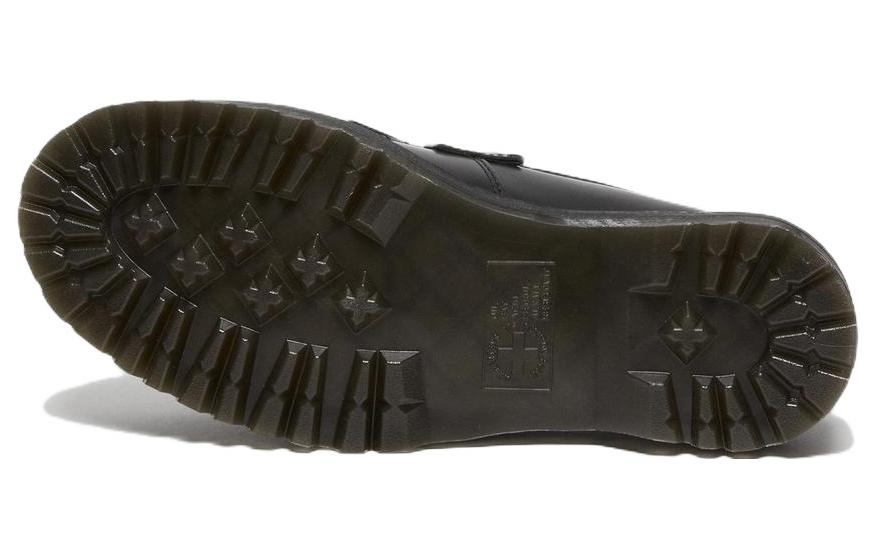 Adrian Leather Platform Tassel Loafers 'Black Smooth'