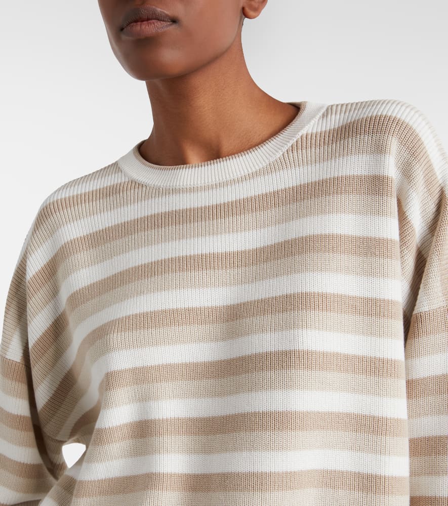 Striped cotton sweater
