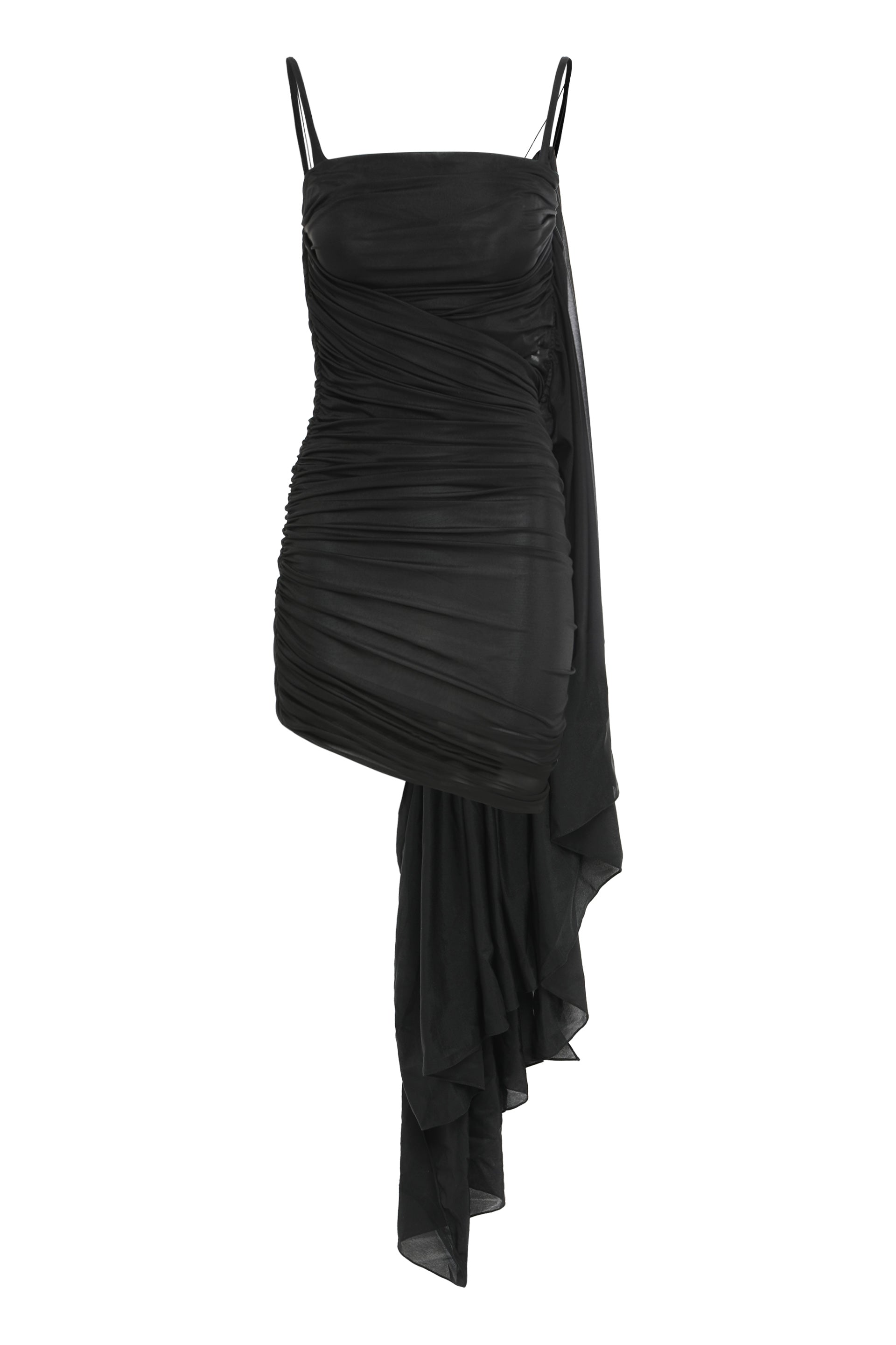 Draped Cutout Minidress