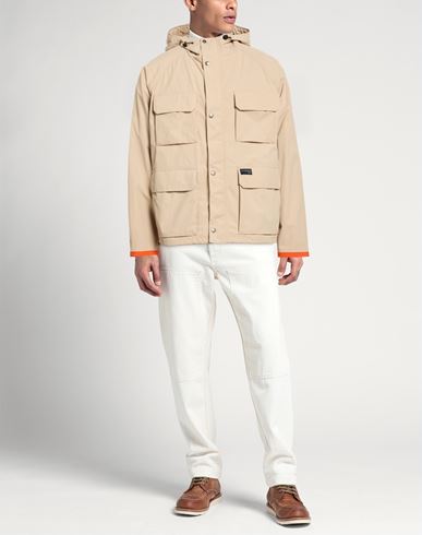 Man Jacket Beige Size L Polyacrylic