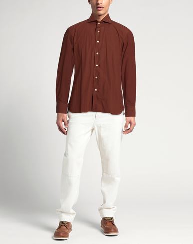Man Shirt Brown Size 15 ½ Cotton