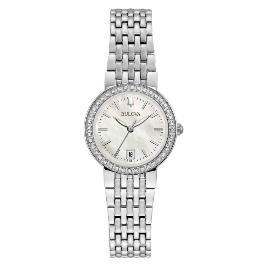 Quadra Quartz White Mother of Pearl Dial Ladies Watch 96R239
