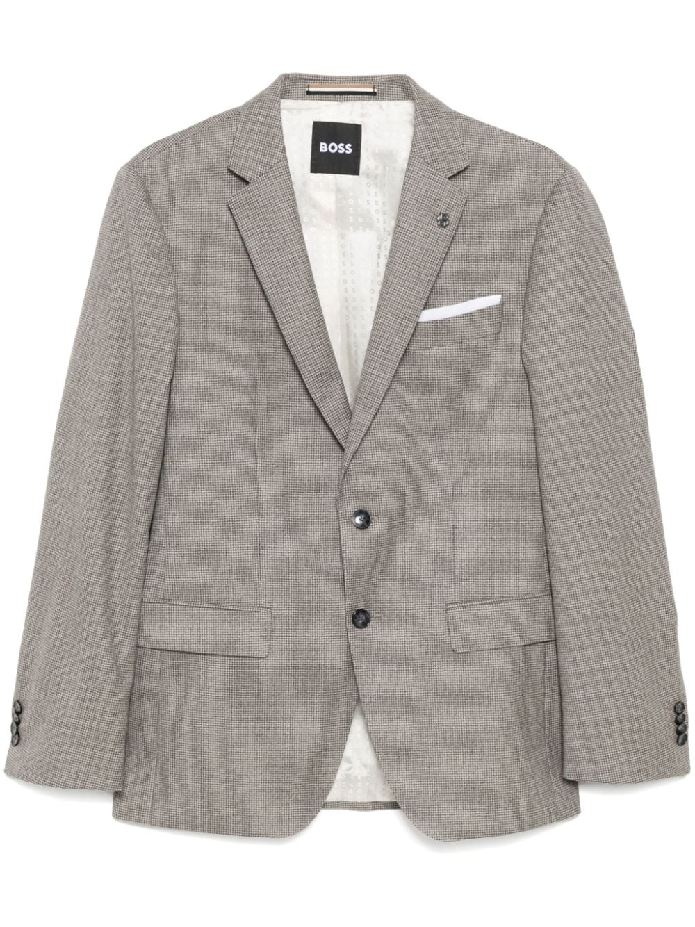Single-breasted blazer - Neutrals