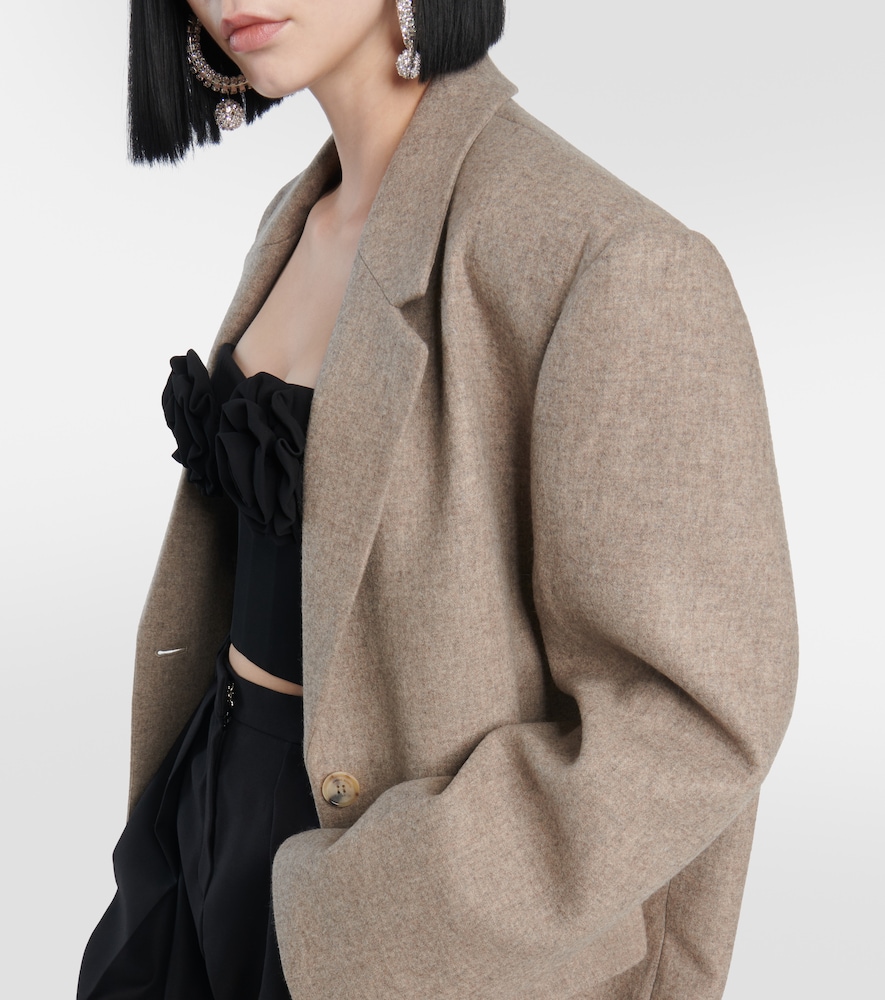 Wool-blend coat