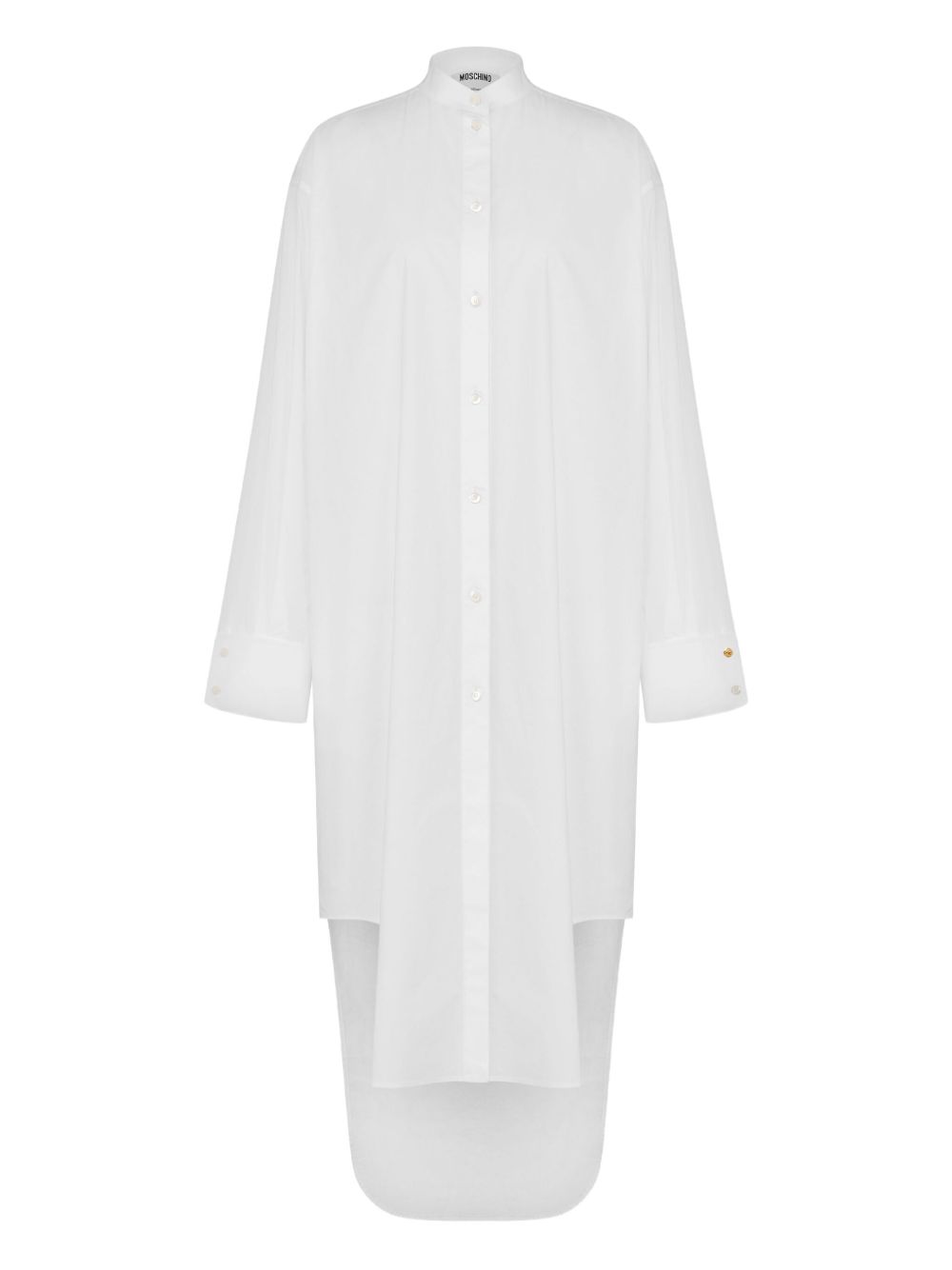 Button-up shirt dress - White