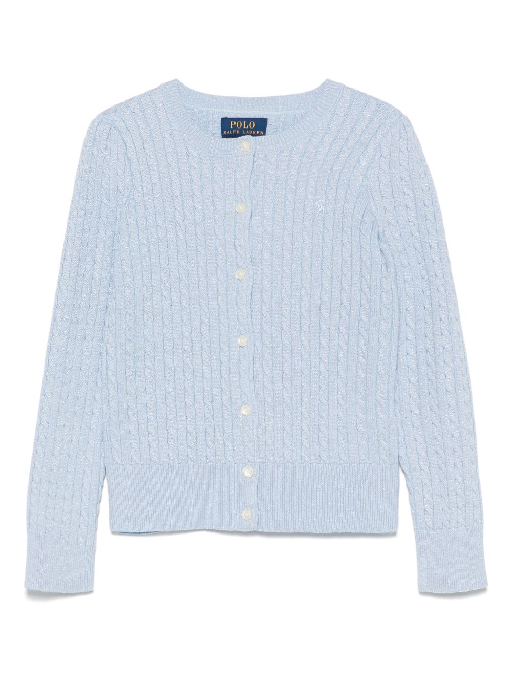 POLO RALPH LAUREN KIDS Polo Pony-embroidered cardigan - Blue