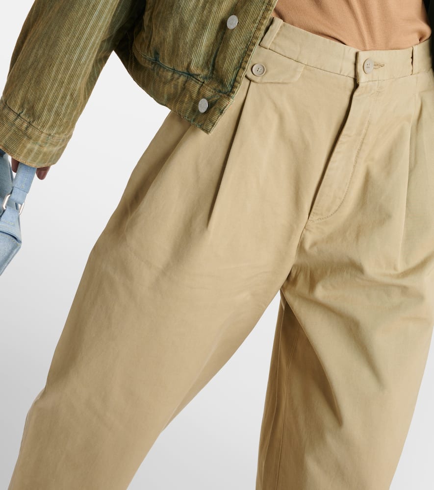 Agolde Becker wide-leg cotton twill chinos