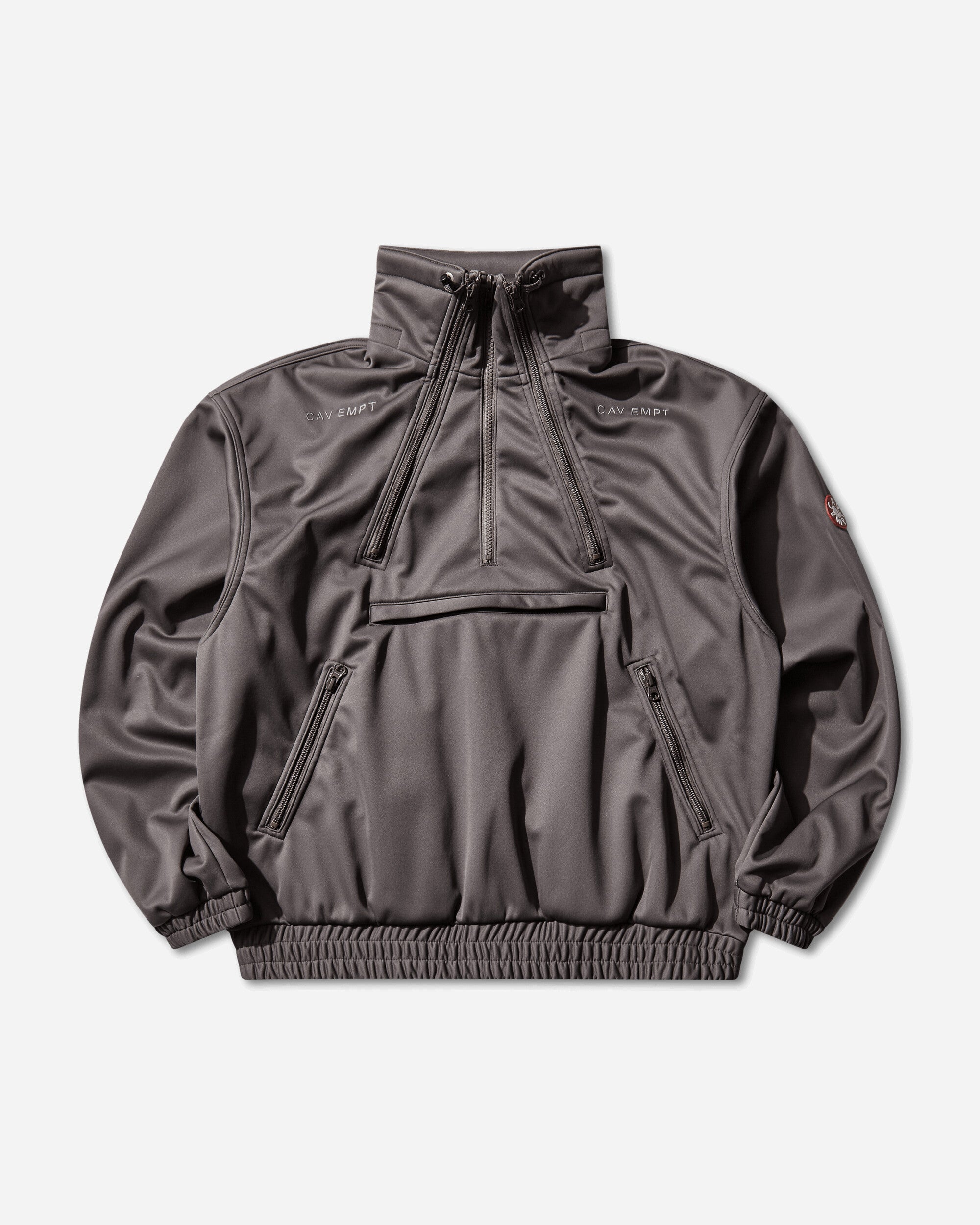 Men s Fleece Back Half Zip Jacket Grey