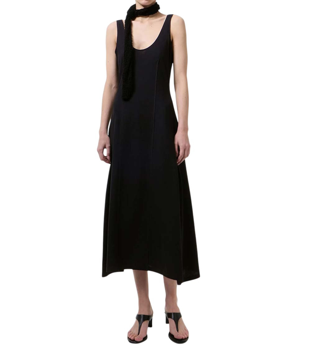 Our Legacy - backless scoop neck midi dress sleevele