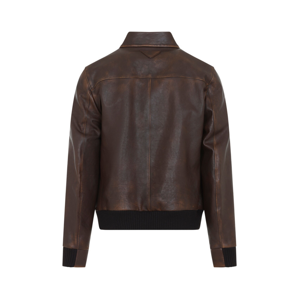 Brown Shirt Collar Jacket