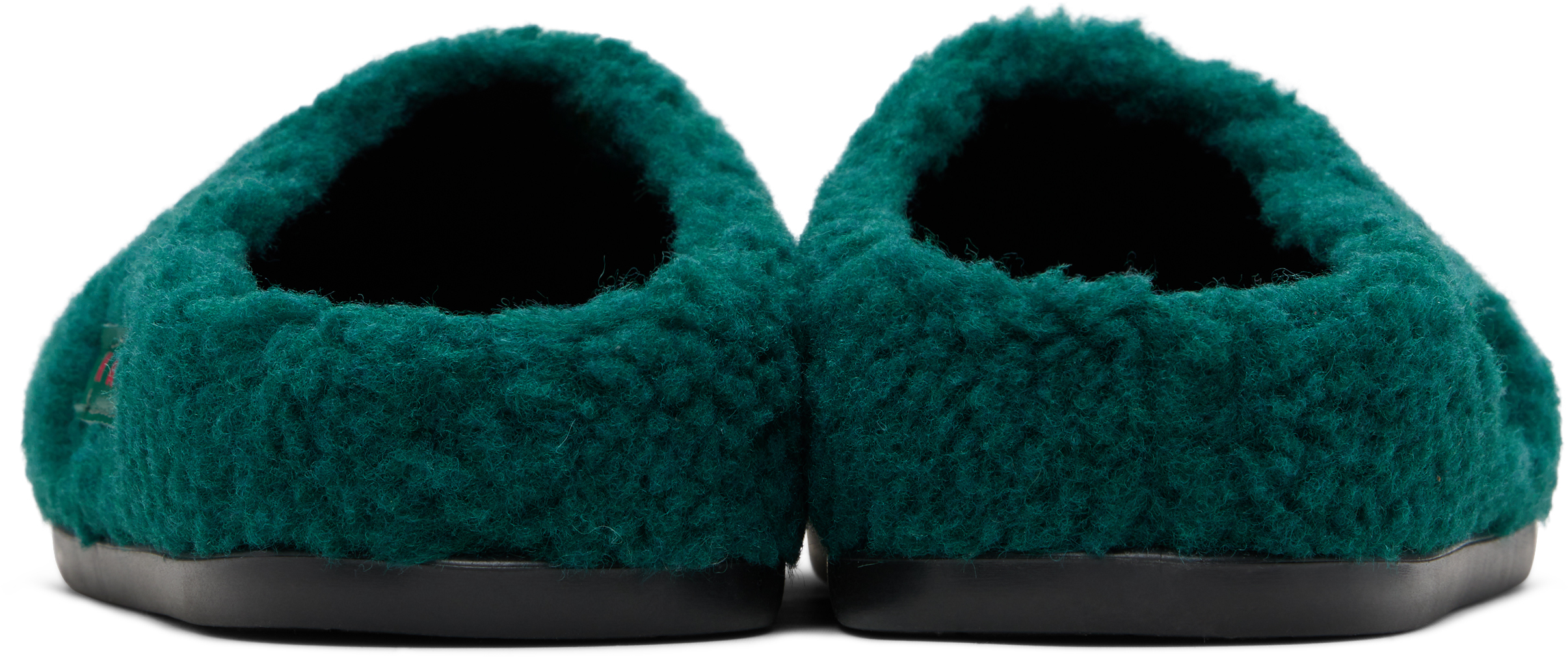 Kids Green Logo Patch Mules