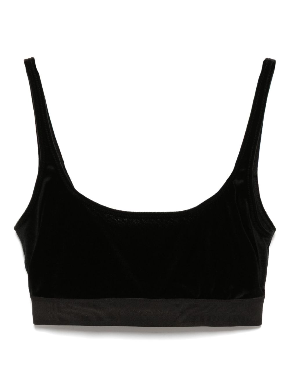 TOM FORD velvet cropped top - Black