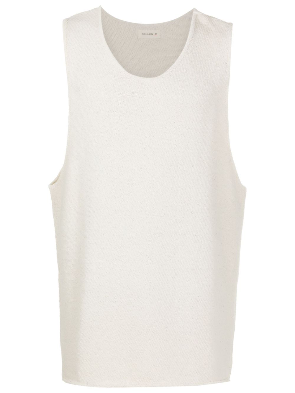 Garment-dyed scoop-neck tank top - Neutrals