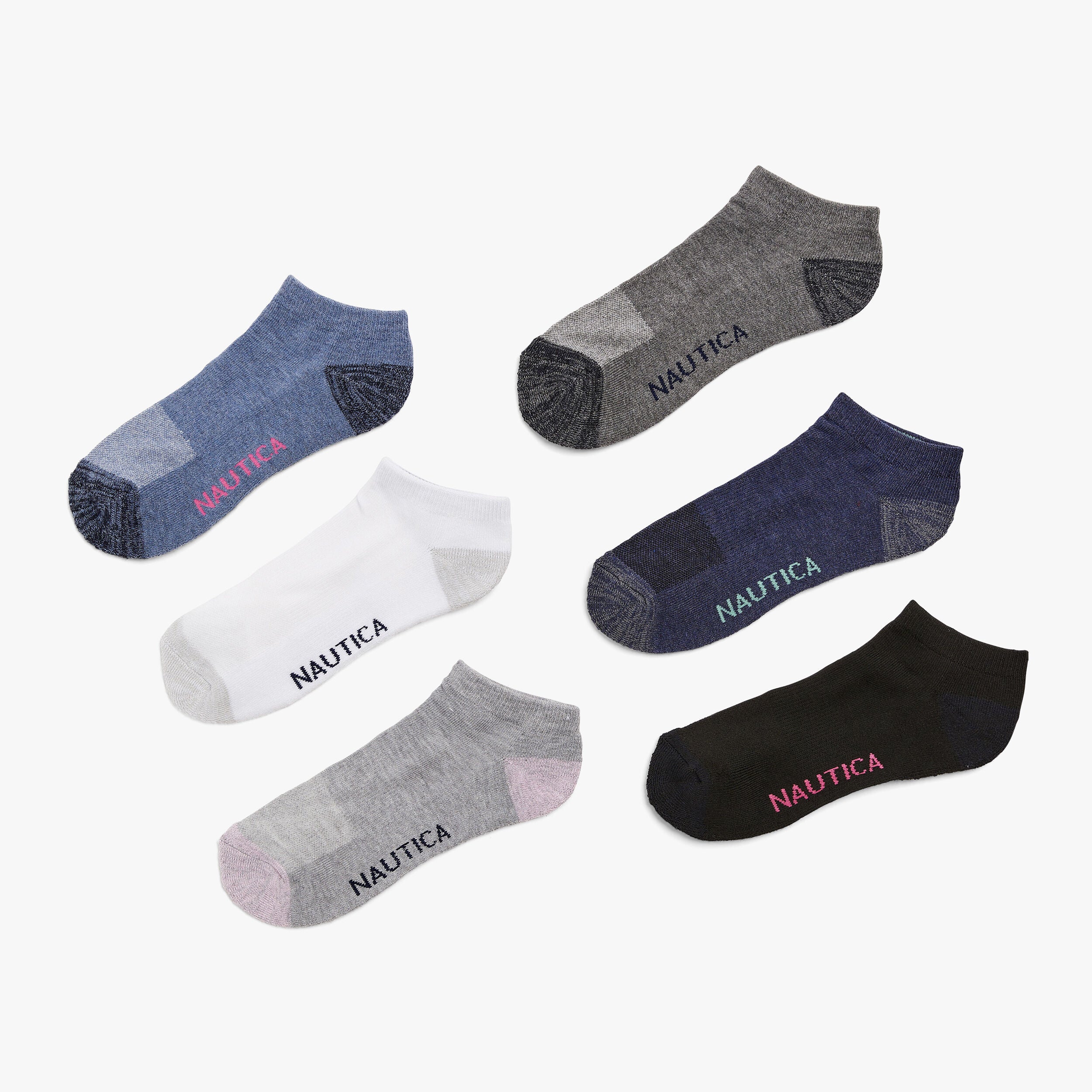 Womens Athletic Low Cut Socks, 6-Pack