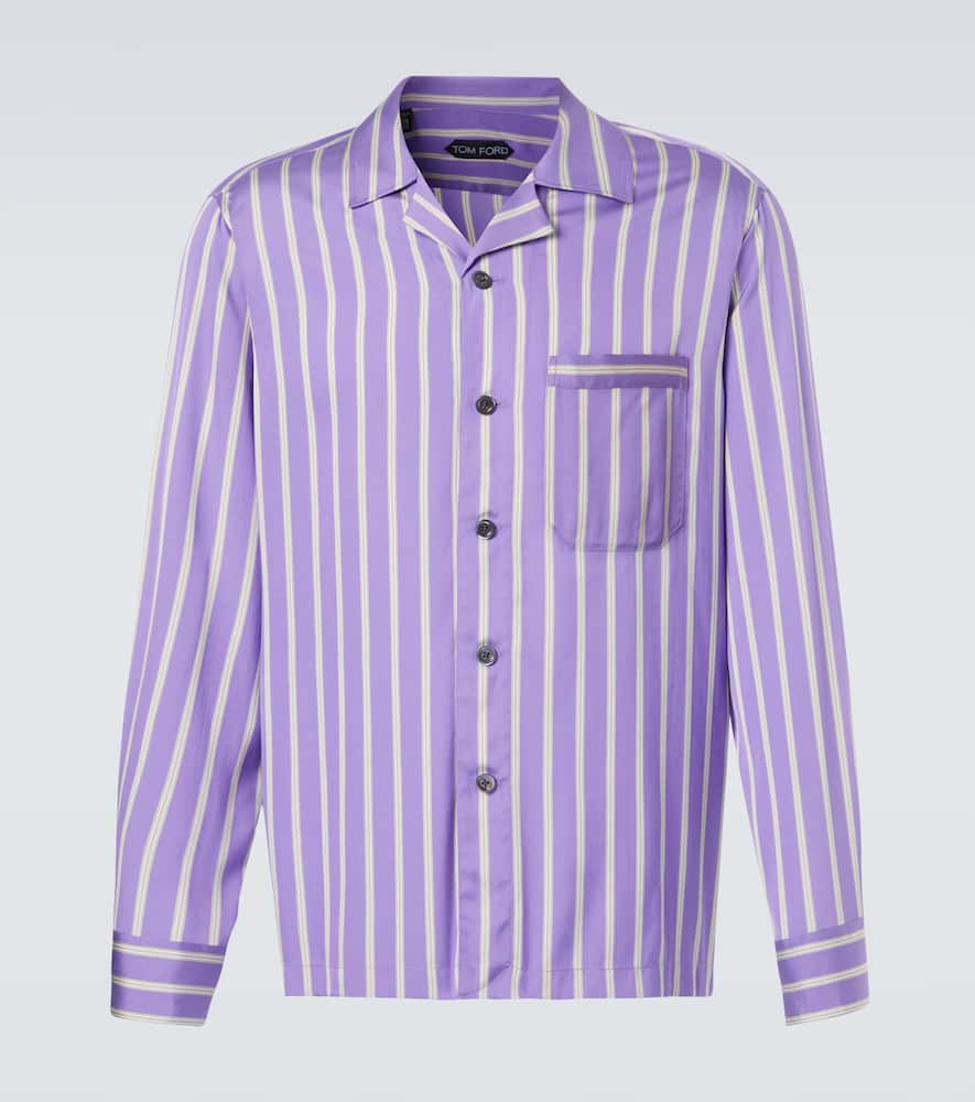 Striped silk shirt