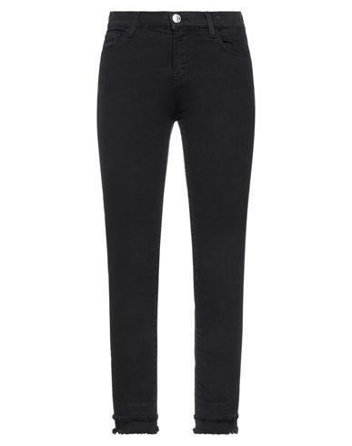 Woman Jeans Black Size 31 Cotton, Elastane