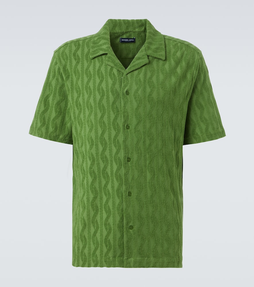 Roberto jacquard cotton terry shirt