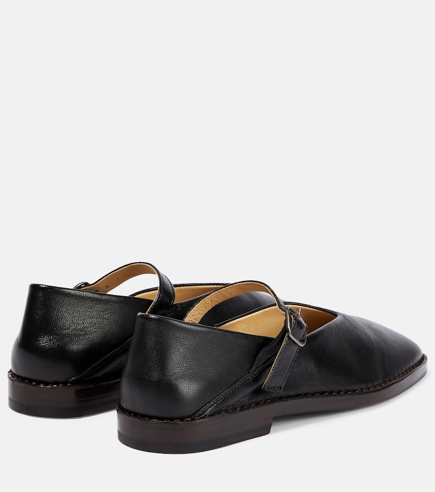 Lemaire Leather Mary Jane ballet flats