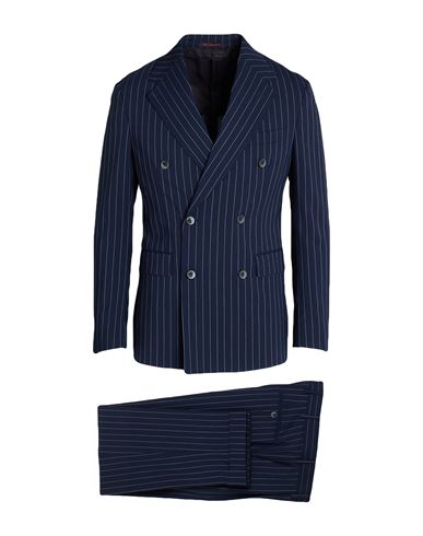 Man Suit Midnight blue Size 38 Polyester, Virgin Wool, Elastane