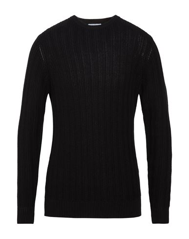 Man Sweater Black Size S Cotton