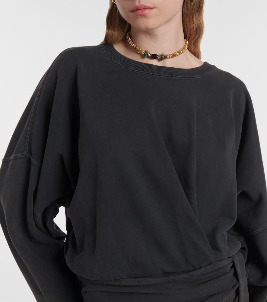 Sandrina cotton jersey sweatshirt dress