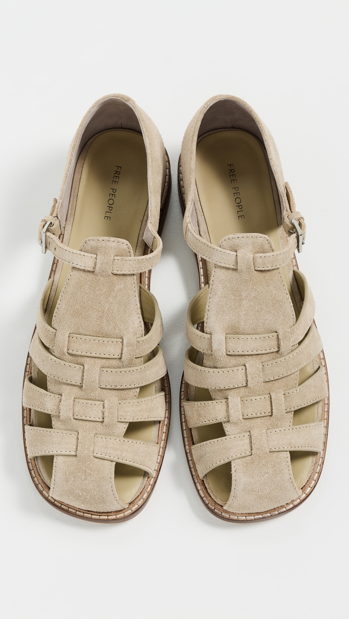 Free People Willow Fisherman Sandals Silt Suede