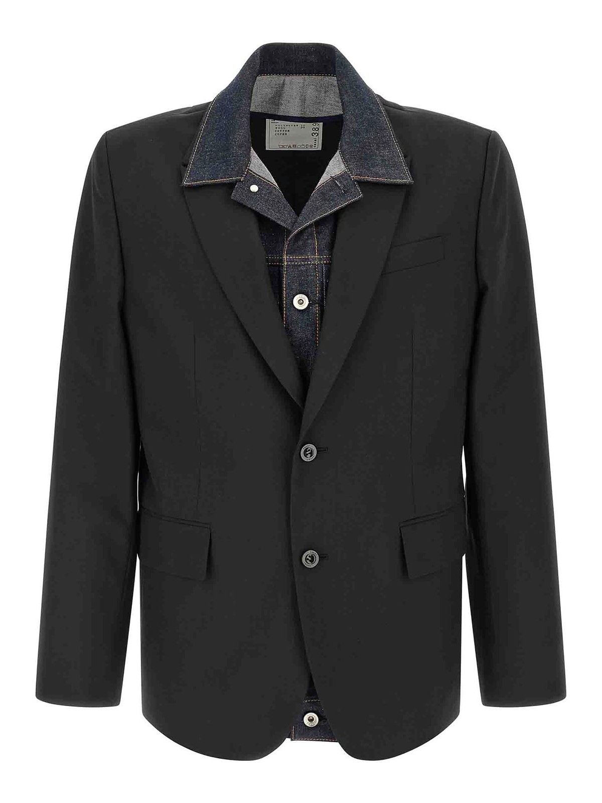 Denim Insert Blazer