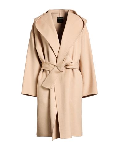 Woman Coat Beige Size M Wool, Polyester