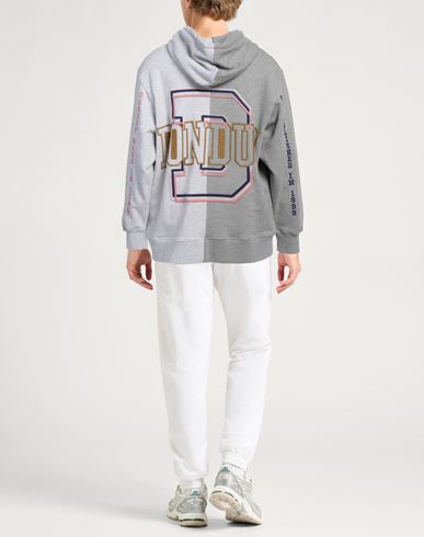 Dondup Man Sweatshirt Light grey Size L Cotton, Elastane