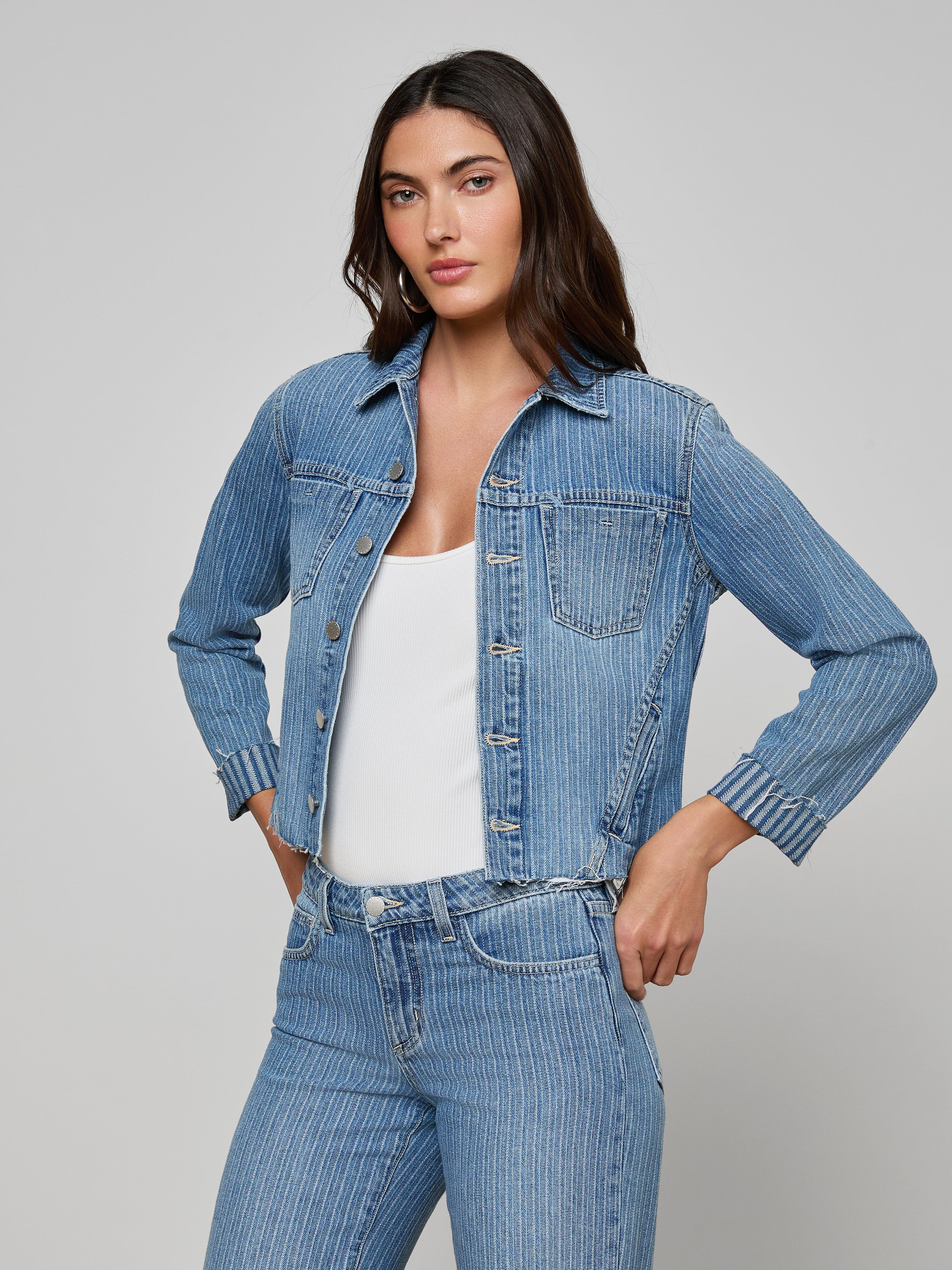 Janelle Jean Jacket In Carmel